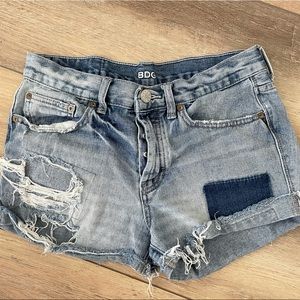 Bdg ripped denim shorts